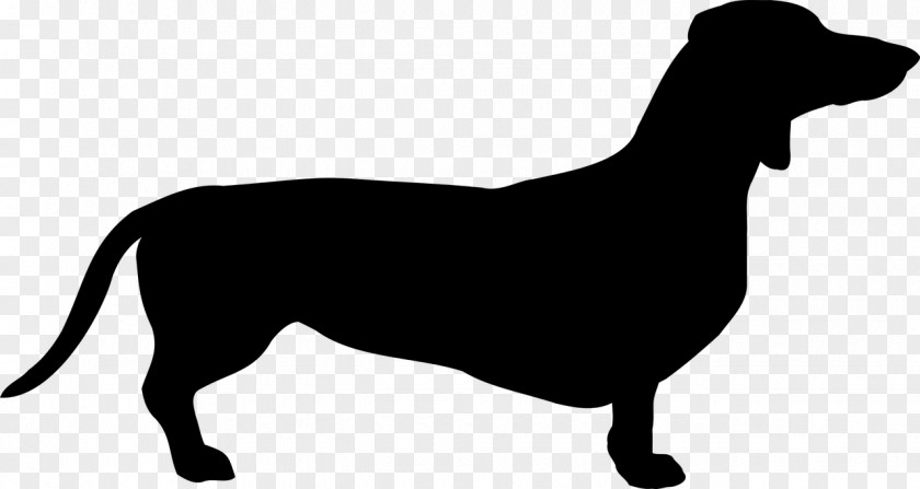 Silhouette Dachshund Clip Art PNG