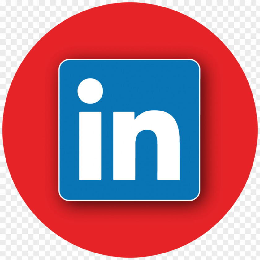 Stitched LinkedIn Social Media Share Icon PNG