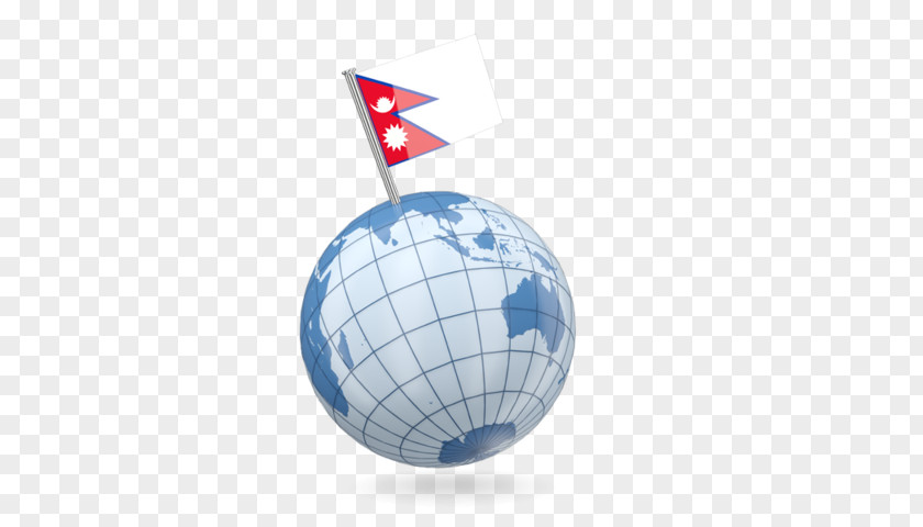 Globe Flag Of Nepal Stock Photography PNG