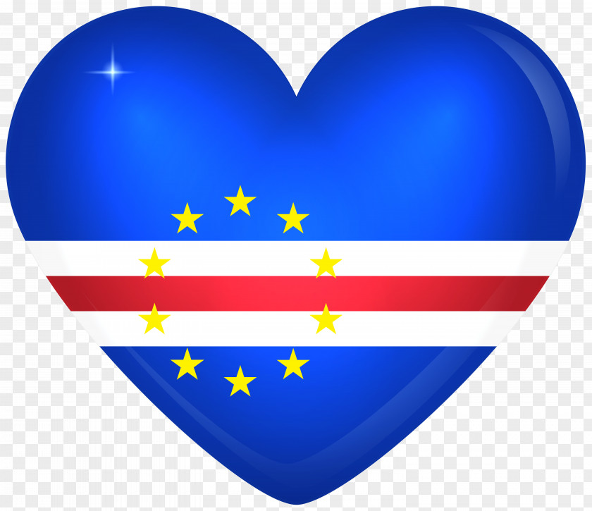 Heart Flag Cobalt Blue PNG