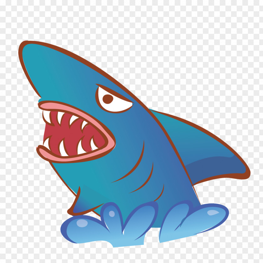 Out Of The Sea Sharks Shark Fin Soup Illustration PNG
