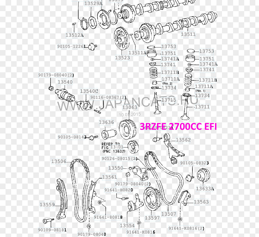 Toyota Tacoma TownAce Camshaft Tensioner PNG