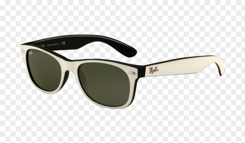 White Rays Ray-Ban Wayfarer New Classic Aviator Sunglasses PNG