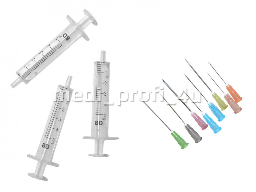 Syringe Becton Dickinson Hypodermic Needle Luer Taper Cotton Buds PNG