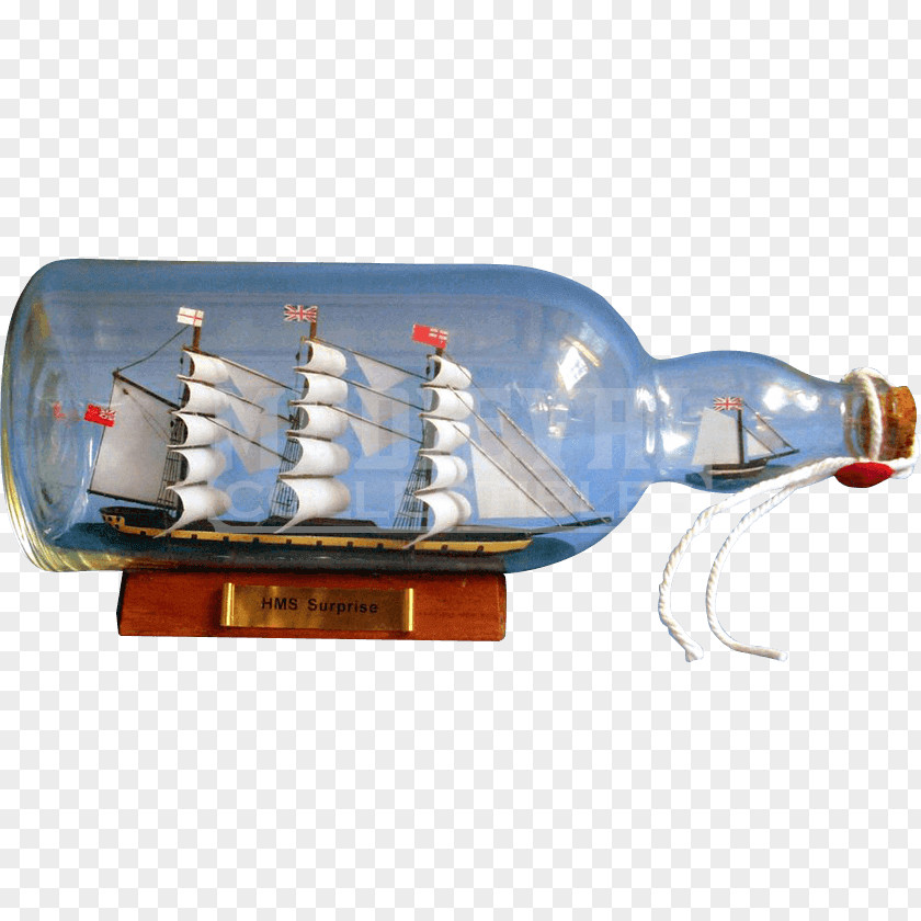 Bottle Ship HMS Surprise Model Bateau En Bouteille Her Majesty's PNG