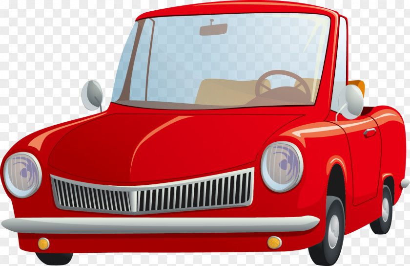 Cabriolet Flyer Car Animation Image Drawing Vector Graphics PNG