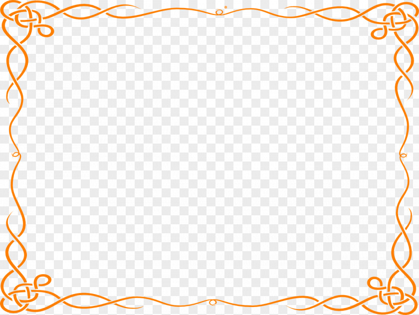 Decorative Borders And Frames Orange Free Content Clip Art PNG