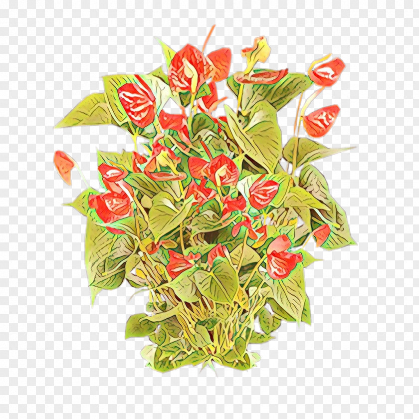 Perennial Plant Stem Rose Bouquet PNG