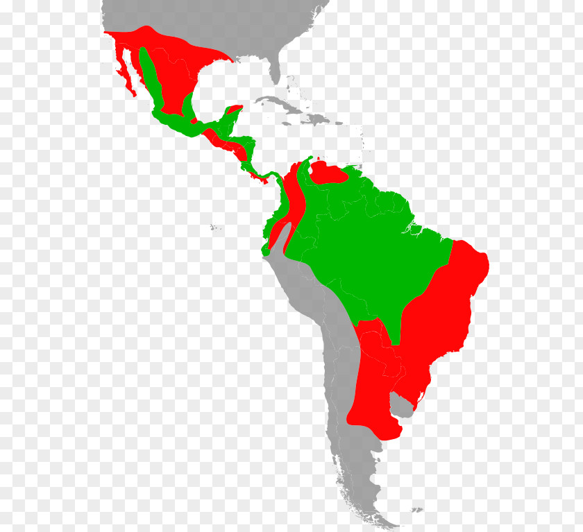 United States South America Latin Central Map PNG
