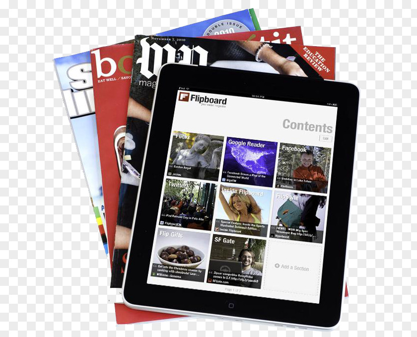 Magazines And IPAD Social Media Magazine Flipboard Mobile App Application Software PNG