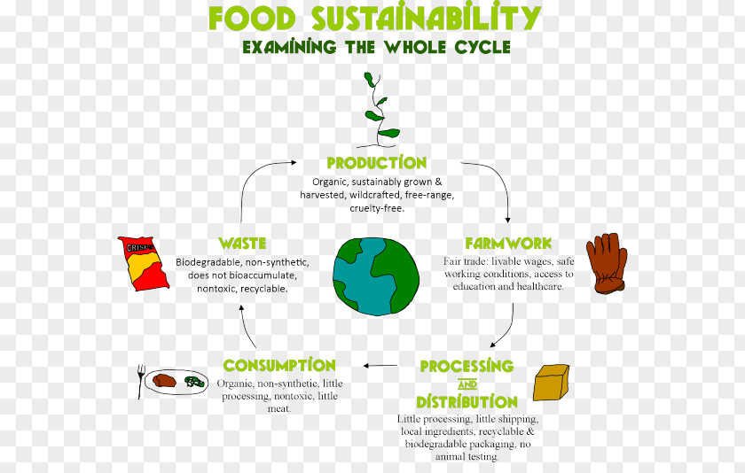 Organic Food Sustainability Systems Processing PNG