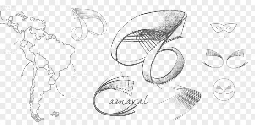 Design Designer Furniture Chair Sketch PNG