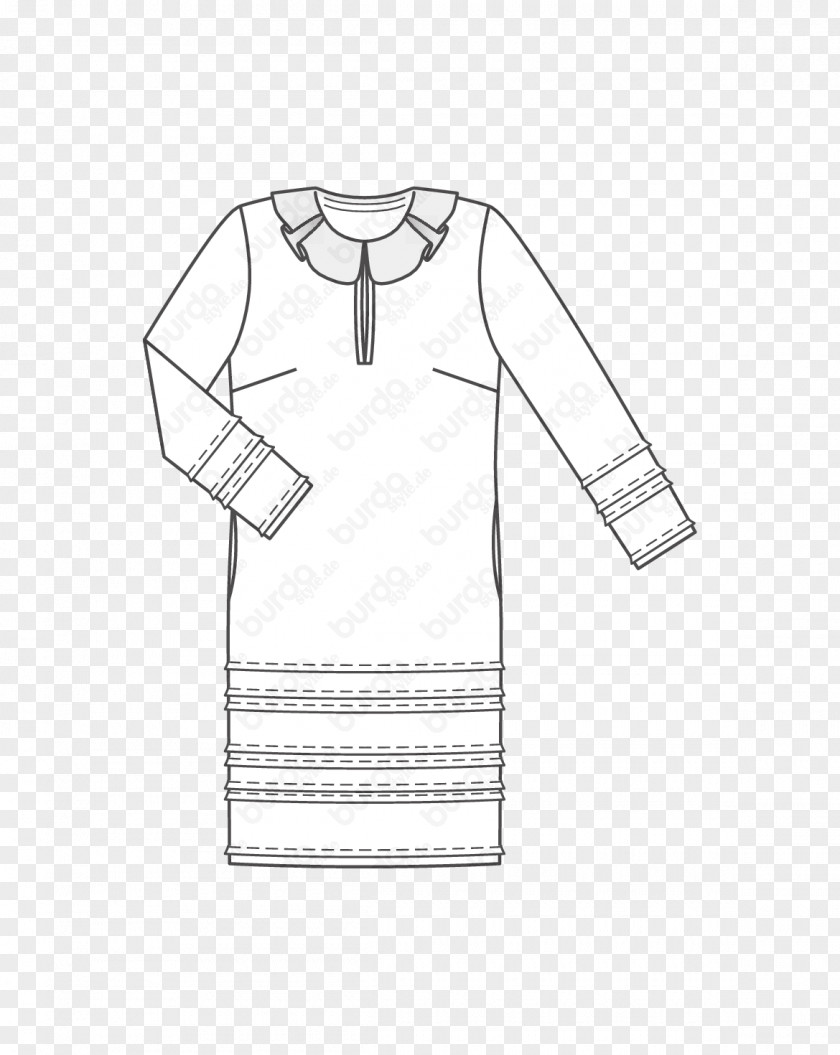 Material American T-shirt Sleeve Collar Dress Pattern PNG