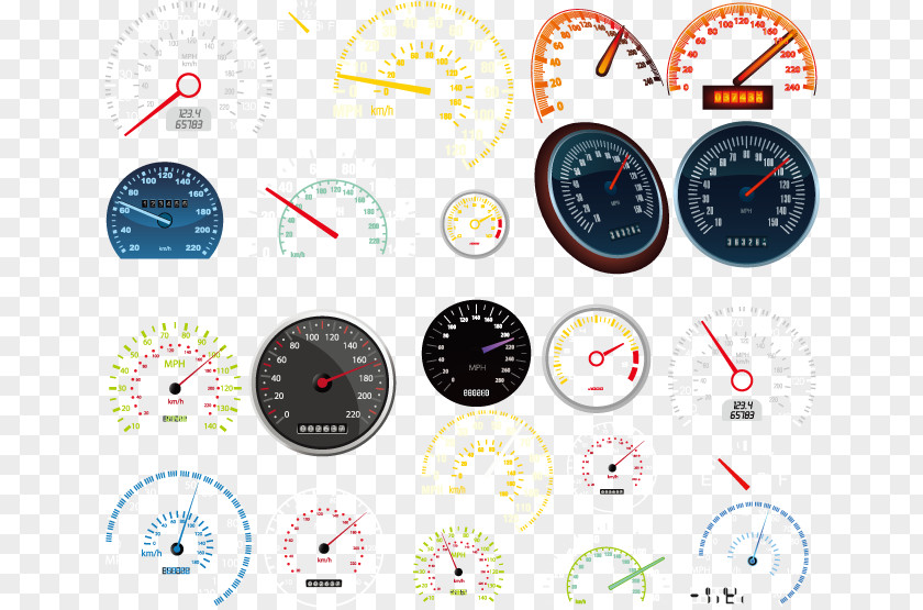 Vector Speedometer And Counter Velocity Euclidean Gauge PNG
