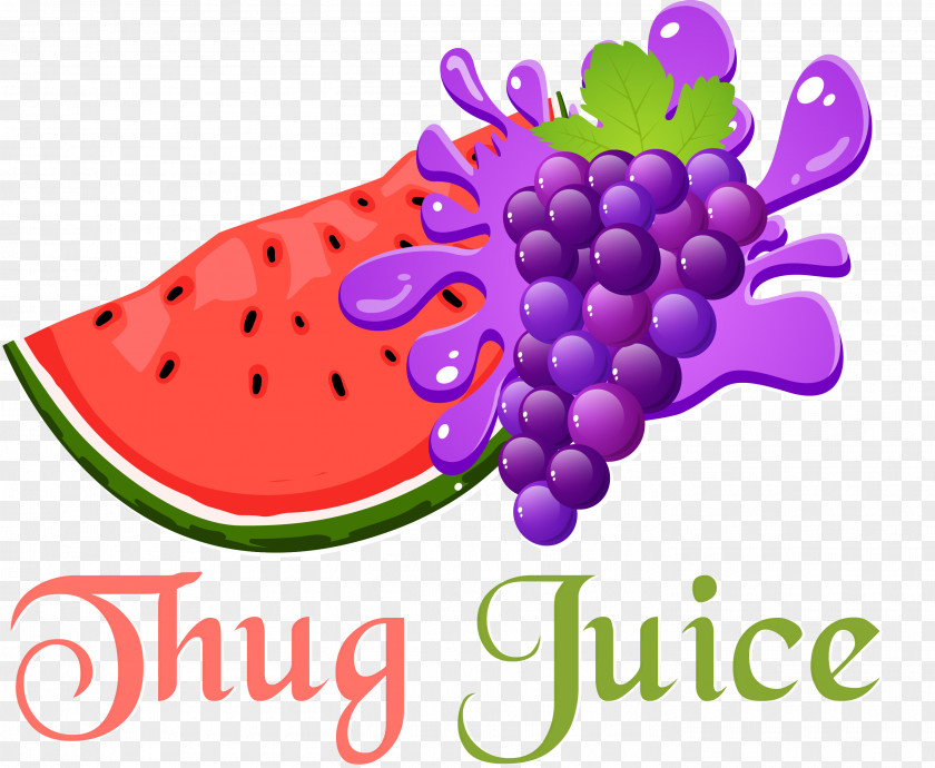 Watermelon Juice Grape Fruit PNG