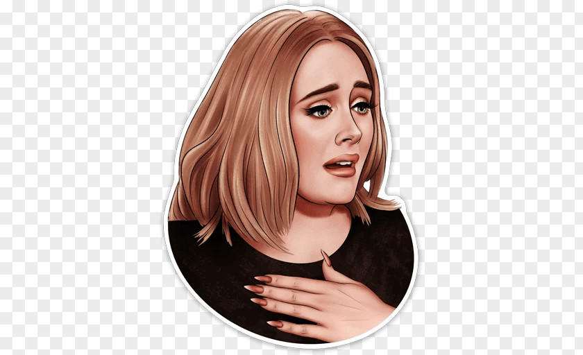 Adele Sticker Chun-Li Telegram Hair Coloring PNG