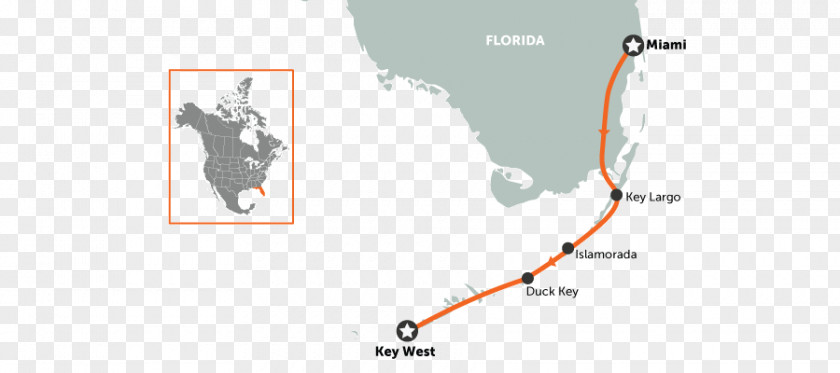 Self-driving Key West California State Route 1 Overseas Highway Travel Map PNG