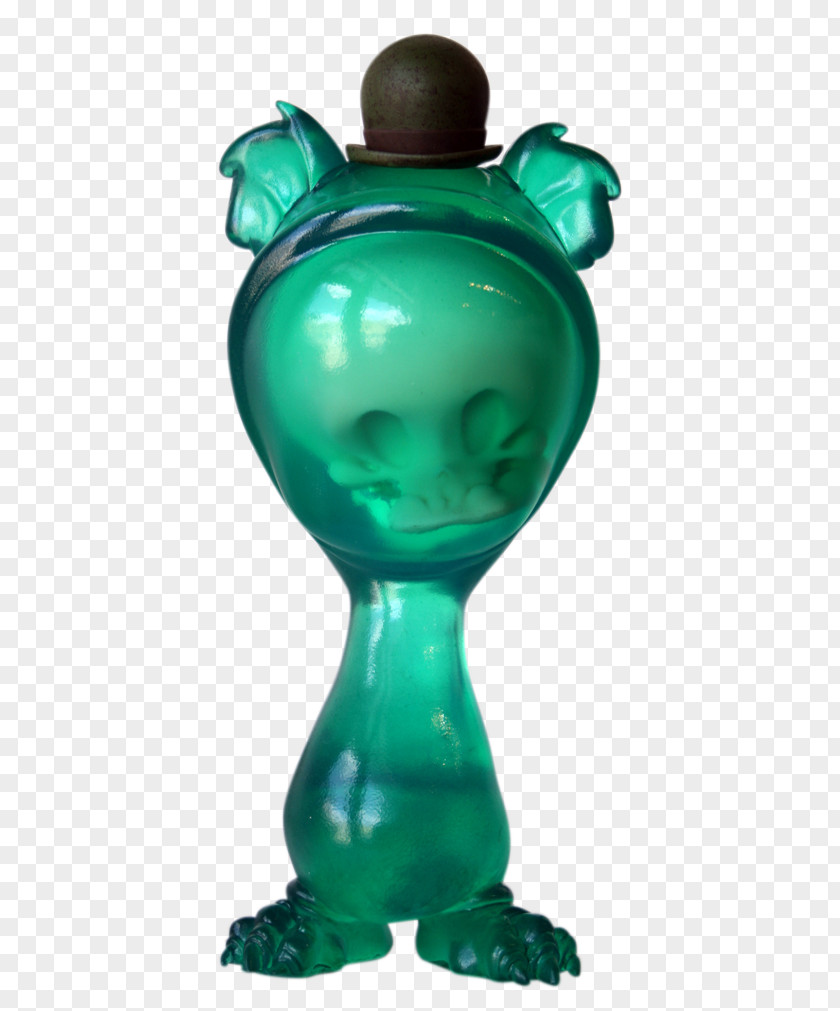 Circus Poster Vase Figurine Turquoise PNG