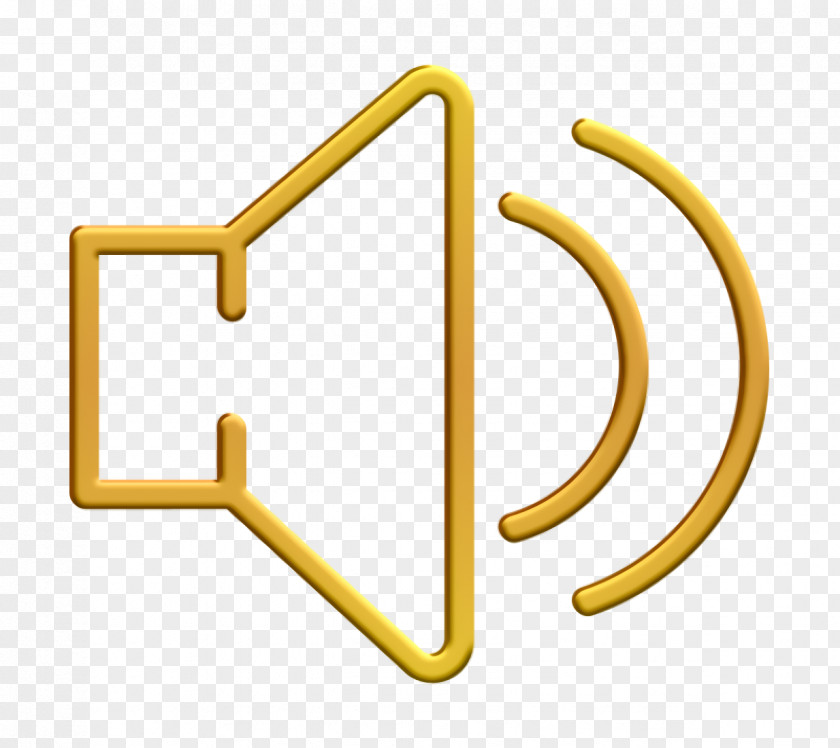 Symbol Yellow Megaphone Icon PNG