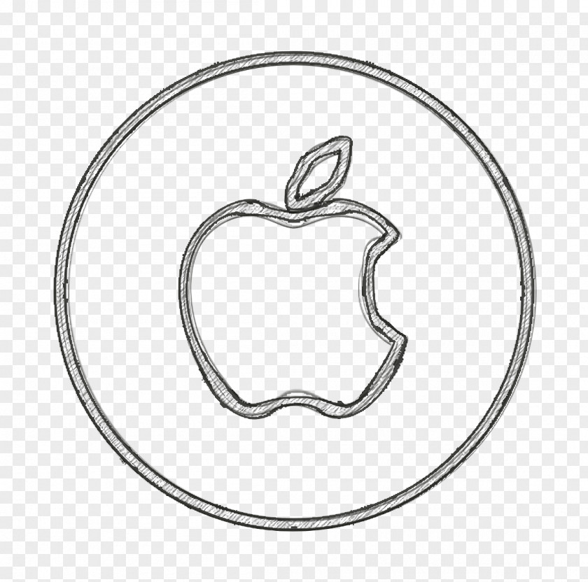 Drawing Malus Apple Icon Circles Line PNG