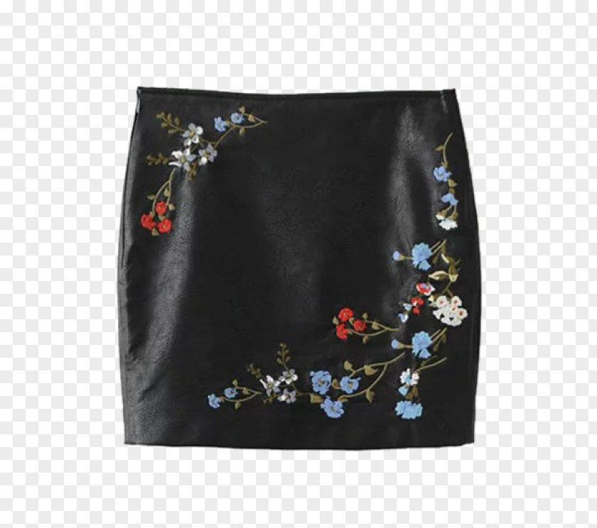 Embroidered Cloth Skirt Artificial Leather Bicast Hoodie PNG