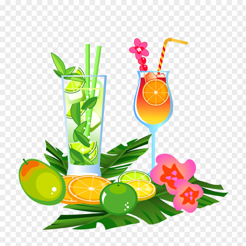 Free Summer Scenes Cocktail Juice Vector Graphics Royalty-free Stock Photography PNG