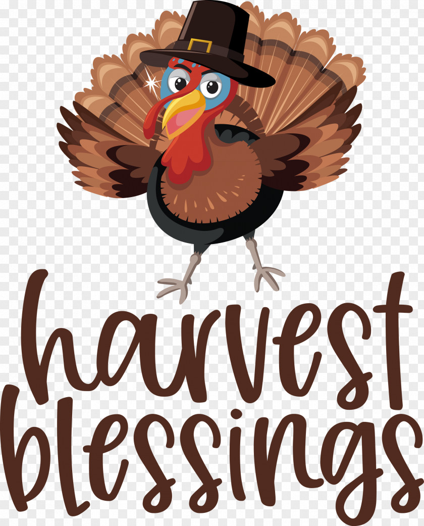 HARVEST BLESSINGS Thanksgiving Autumn PNG
