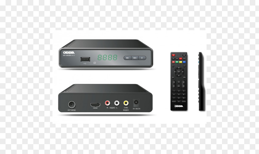 HDMI DVB-T2 Set-top Box Digital Television Video Broadcasting PNG