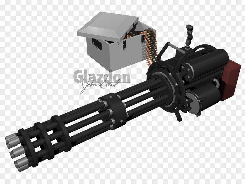 Minigun Gun Cylinder Tool PNG