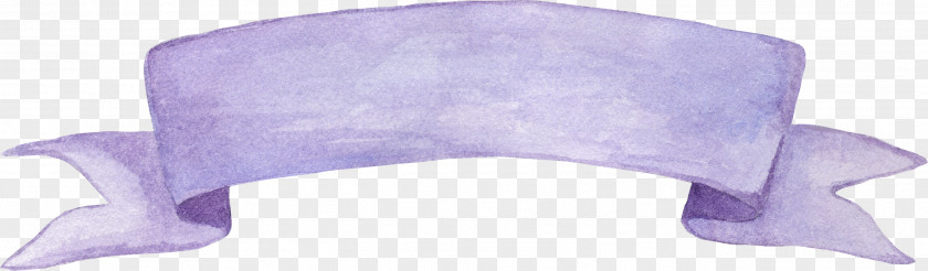 Colored Ribbon French Lavender Watercolor Painting Icon PNG