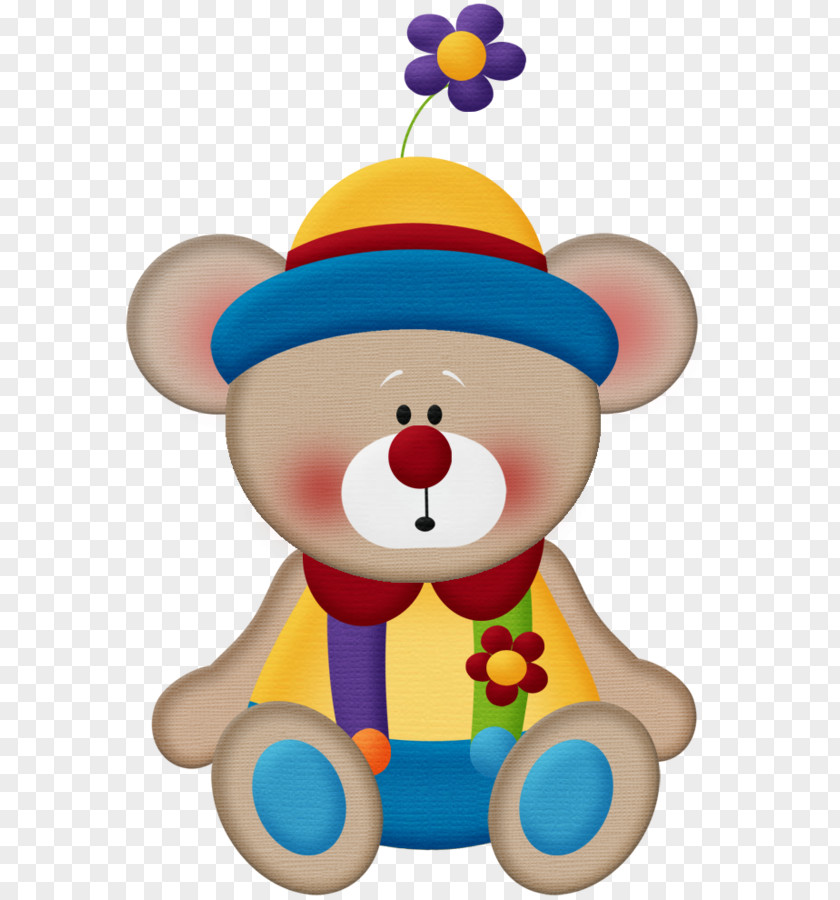 Bear Drawing Circus Clown Clip Art PNG