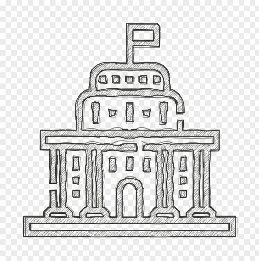 City Elements Icon Government Architecture And PNG