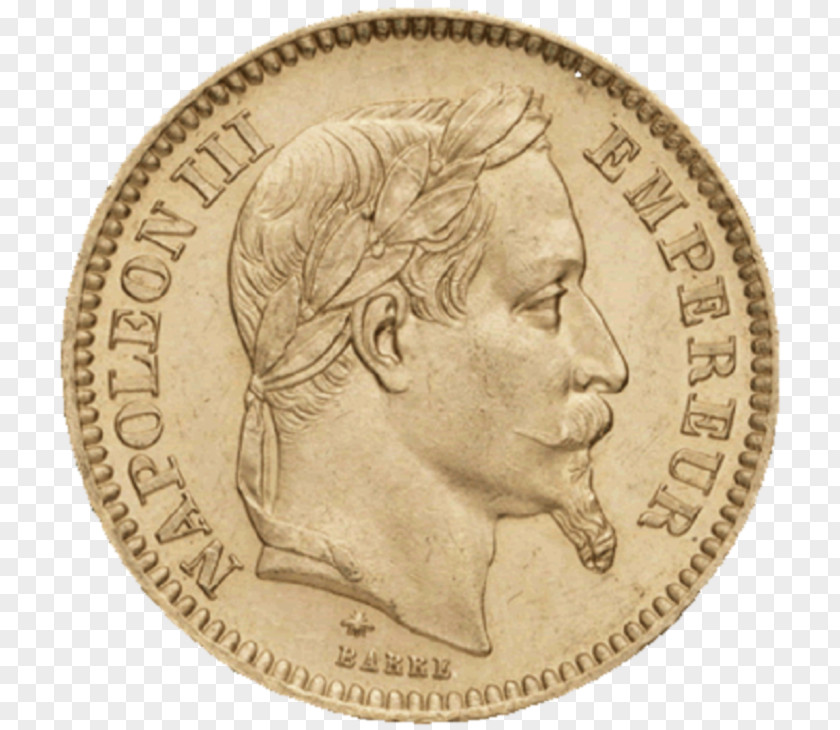 France Napoléon Gold Coin Louis D'or PNG