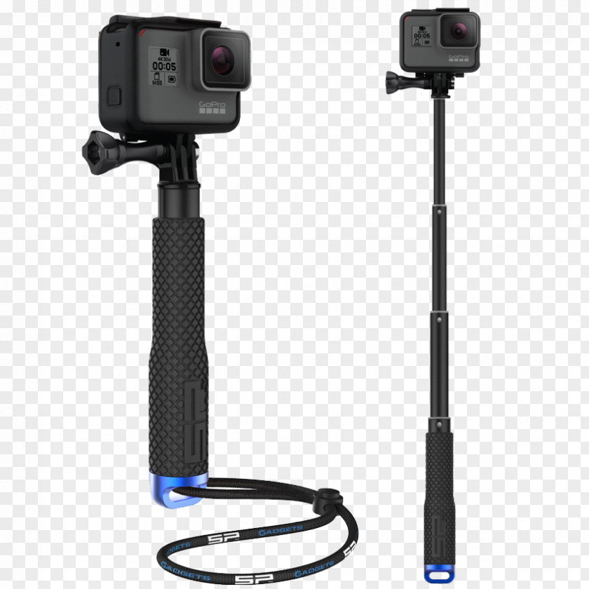GoPro Hero 4 Selfie Stick Monopod Action Camera PNG