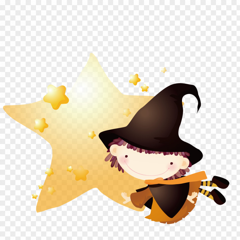 Take The Little Witch Stars Boszorkxe1ny Clip Art PNG