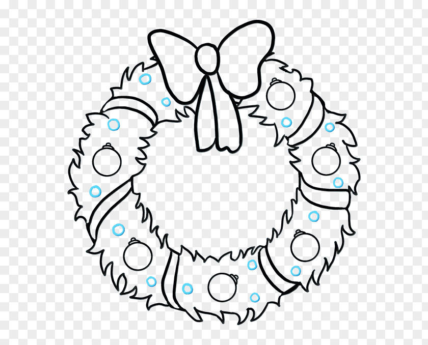 Wreath Christmas Day Drawing Clip Art Illustration PNG