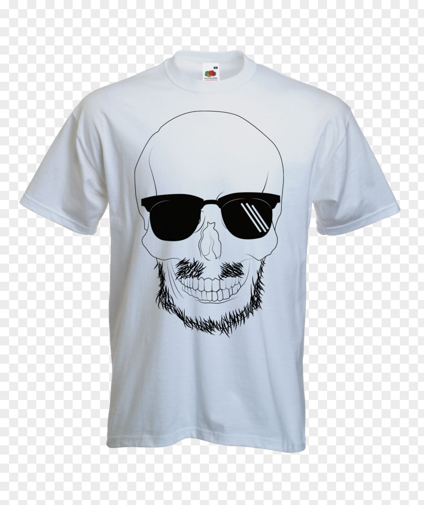 Bearded Skull T-shirt Fruit Of The Loom Clothing Polo Shirt PNG