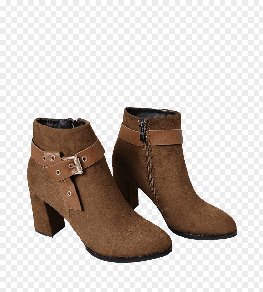 Boot High-heeled Shoe Fashion Suede PNG