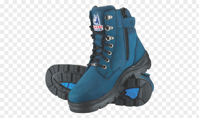 Boot Steel-toe Steel Blue Footwear Zipper PNG