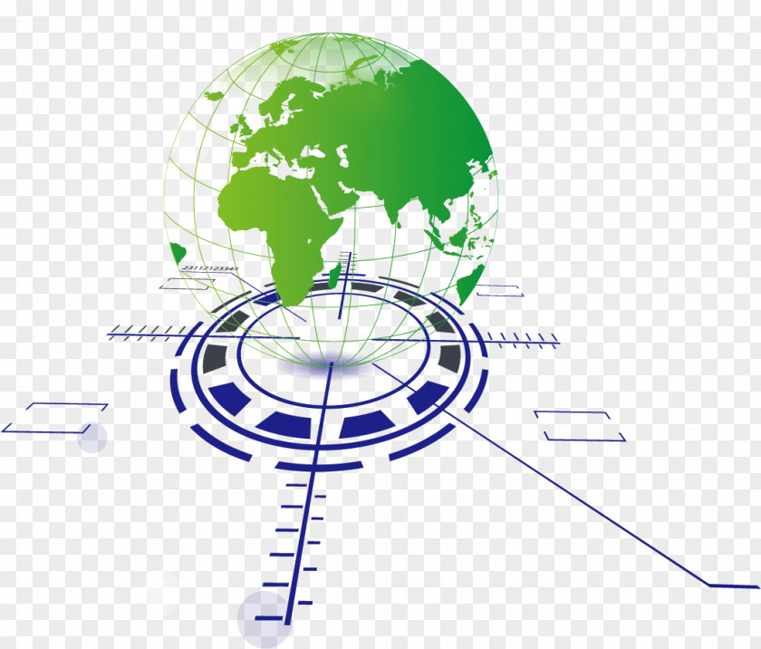 Earth Science And Technology Globe World Map PNG