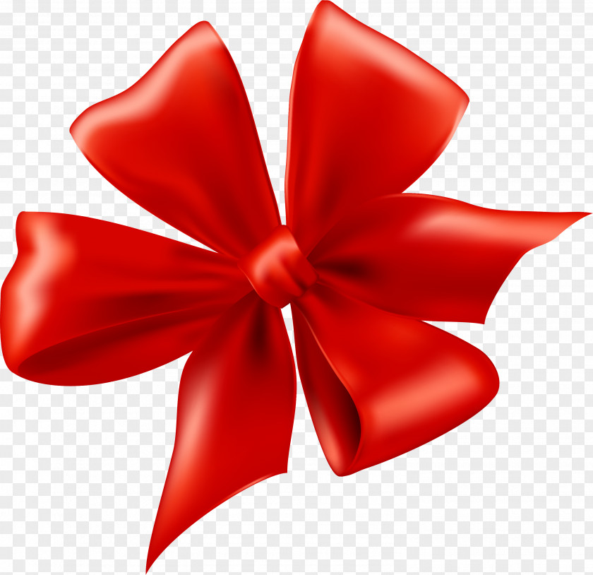 Hand Painted Red Ribbon Bow Gift Royalty-free Clip Art PNG