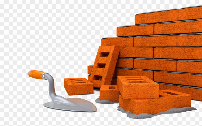 Orange Bricks Brick Building Material Architectural Engineering Cement PNG