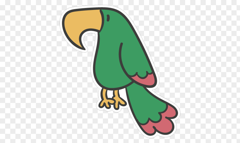 Parrot Beak Machine Embroidery Clip Art PNG