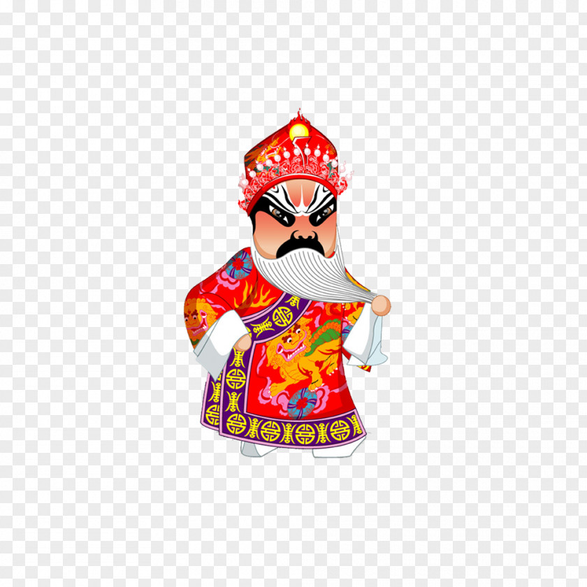 Peking Opera Characters Cartoon Icon PNG