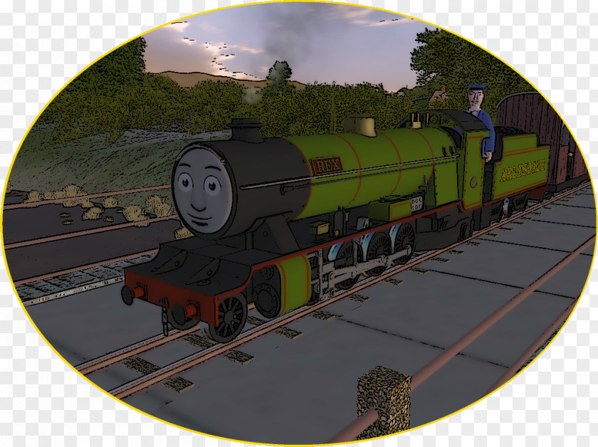 Train Arlesdale Railway Rail Transport Skarloey Railroad Car PNG