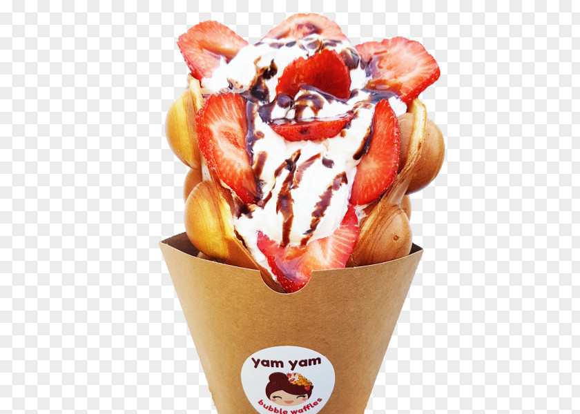Ice Cream Sundae Cones Frozen Yogurt Waffle PNG