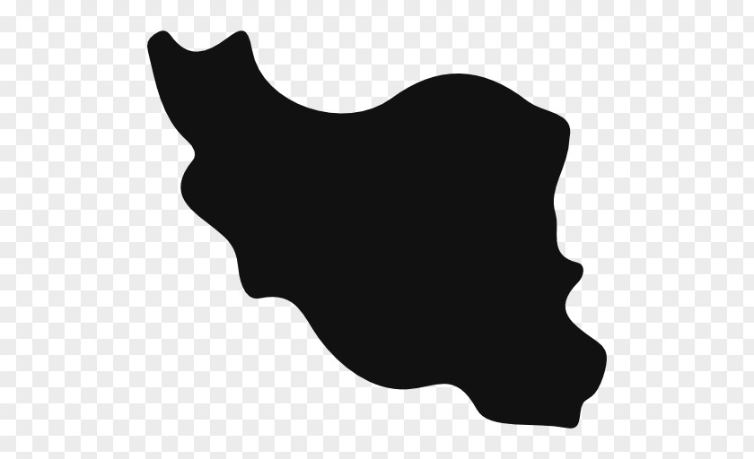 Iran Map T And O World Black Country PNG