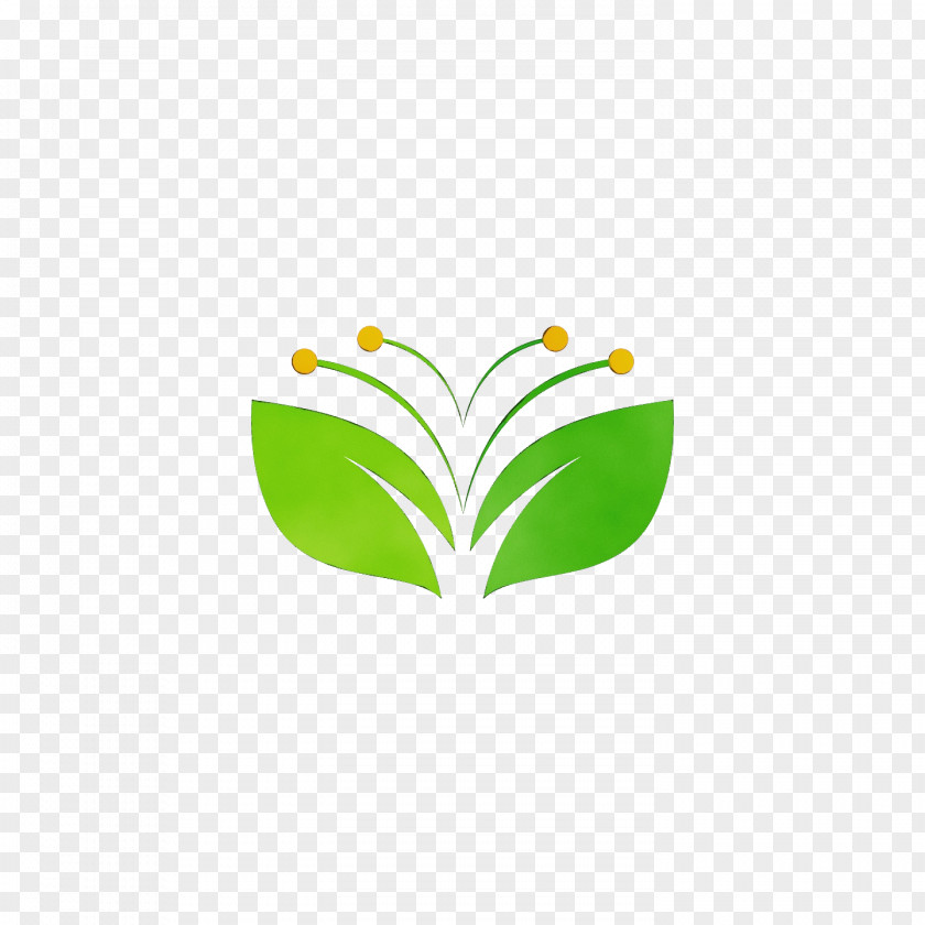 Logo Butterflies Leaf Green Meter PNG