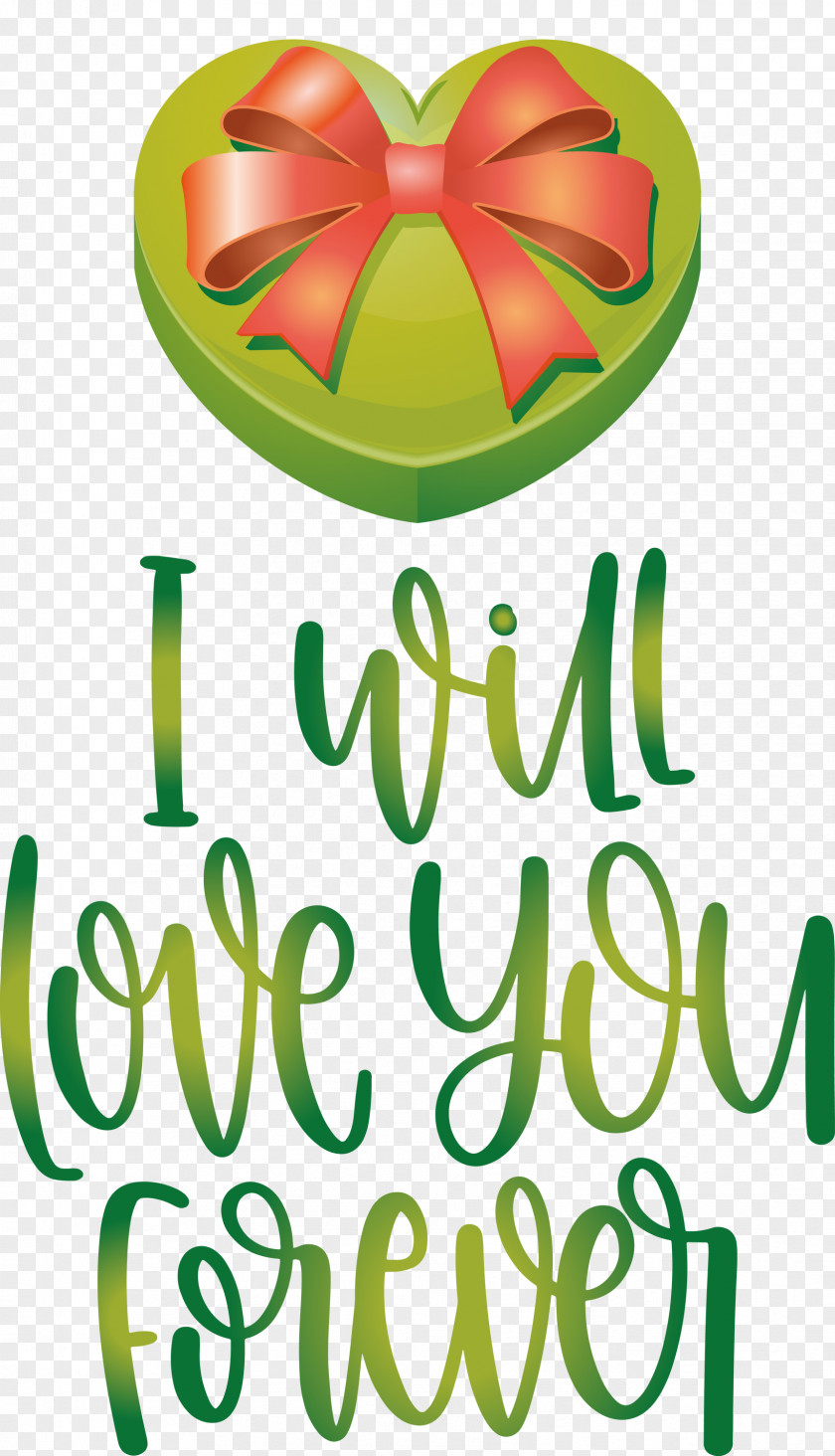 Love You Forever Valentines Day Quote PNG