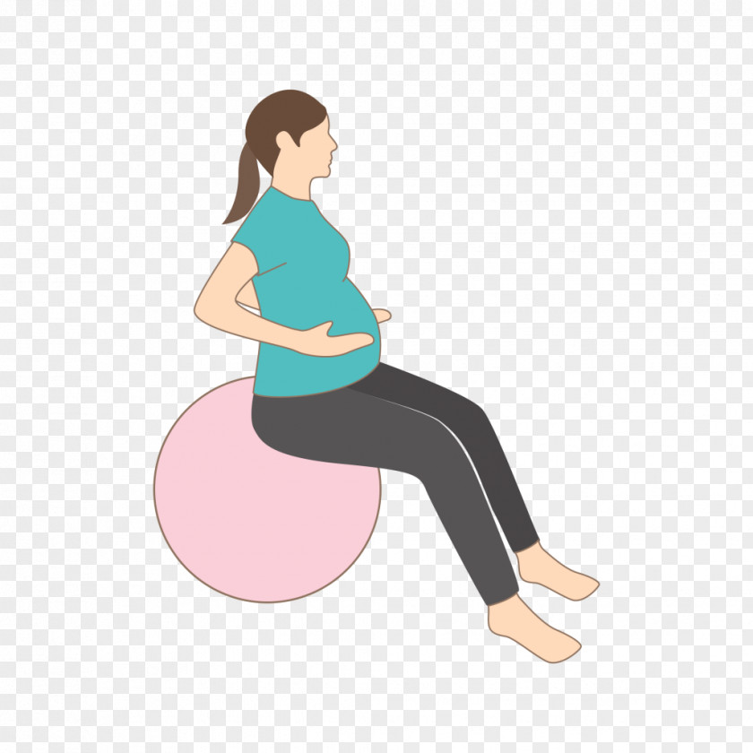 Pregnancy Exercise Balls Woman Pilates PNG